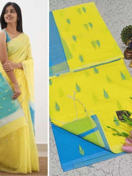Contrast Silk Cotton Saree