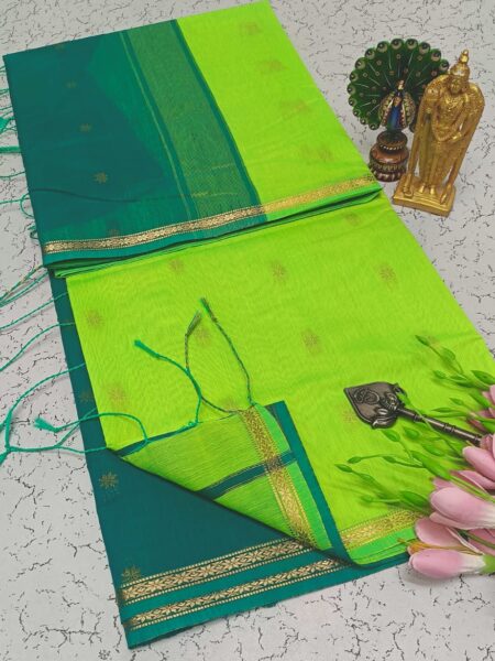 Green Traditional Silk Cotton Saree